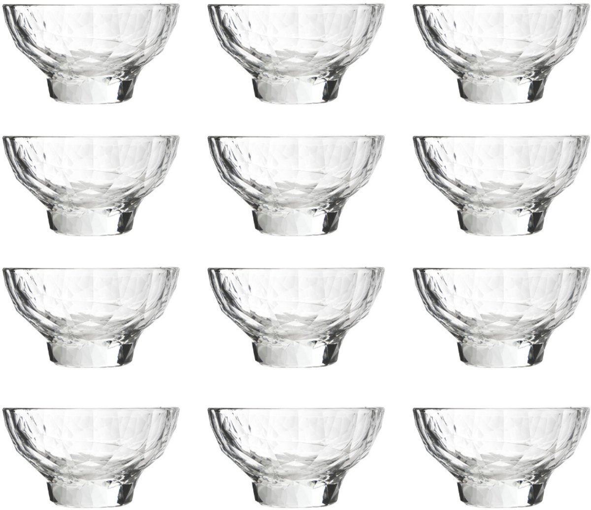 Bormioli Rocco IJscoupes - Sorbetglazen - Diamond - 225 ml - 12 stuks
