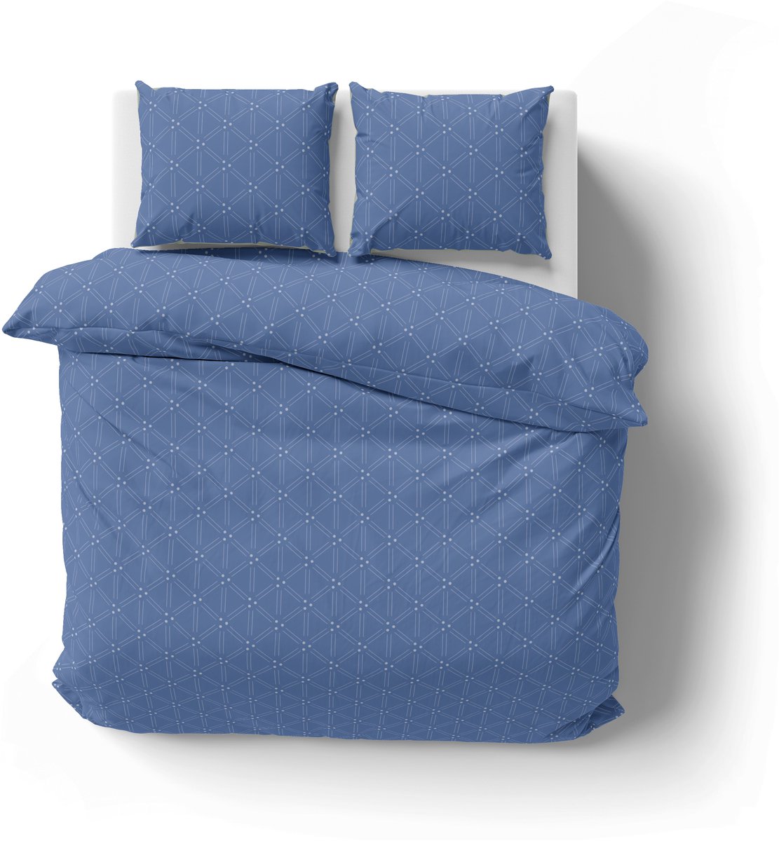 Dekbedovertrek 100% Katoen Premium - 240 x 260 cm - Extra breed - Bolline Blue
