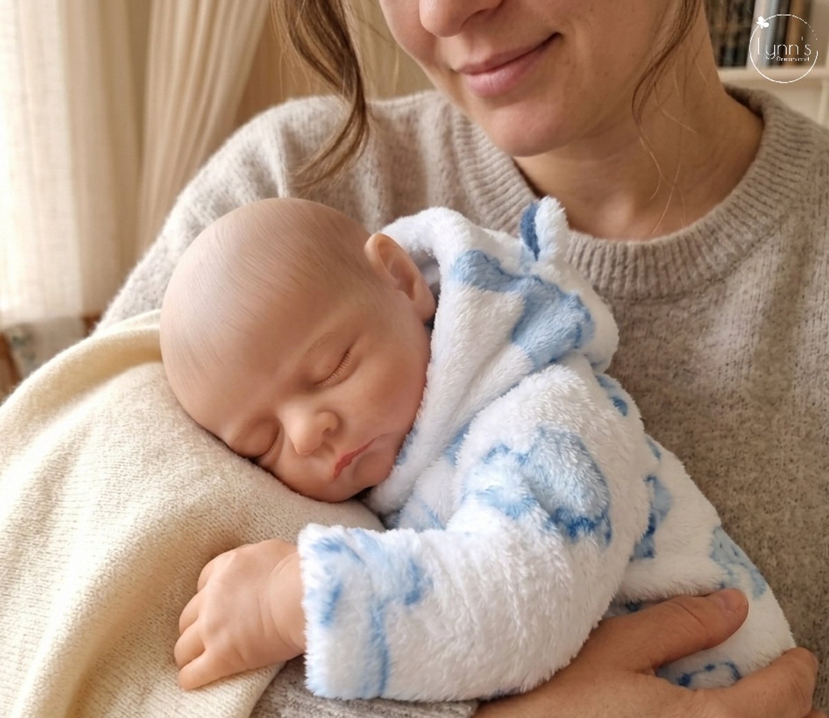 Reborn Baby Pop 'Nick' - 50 cm - Soft vinyl - Met beer outfit en accessoires - In geschenkdoos — afbeelding 5
