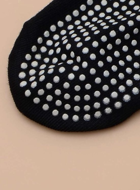 Yogasokken - Sportsokken - Anti slip sokken - Pilates - Teensokken - Gripsokken - Antislip - Fitness socks - Tegen uitglijden - Maat 36-40 - Zwart - Jonyx — afbeelding 4