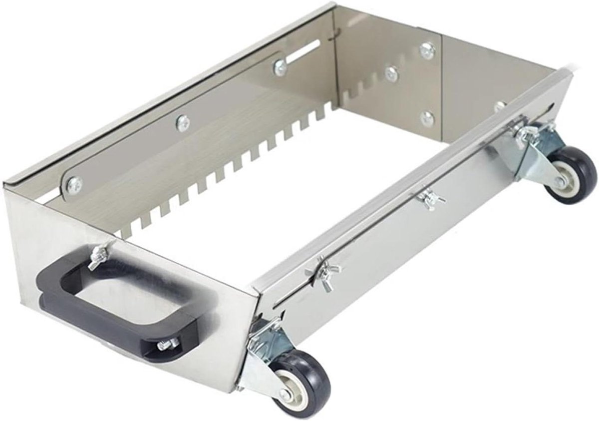 Getande Troffel - Tegelgereedschap - Vloer Egaliseren - Verstelbaar Handvat - 60 of 80 cm - Zilver