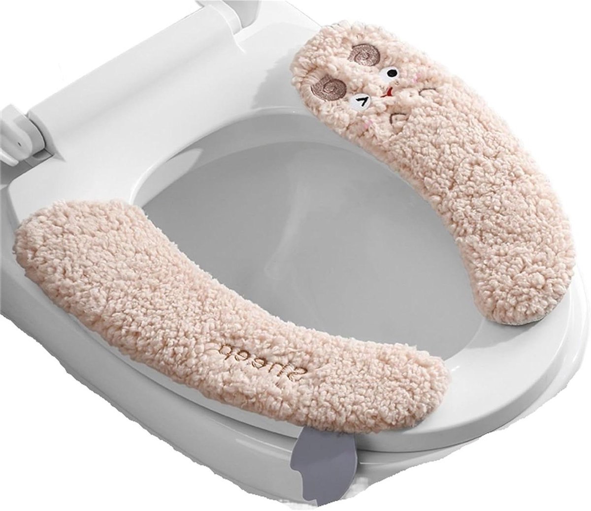 Toiletbrilhoes - WC-bril kussen - Badkamer comfort - Zacht pluche materiaal - Universele pasvorm - Cartoon pasta