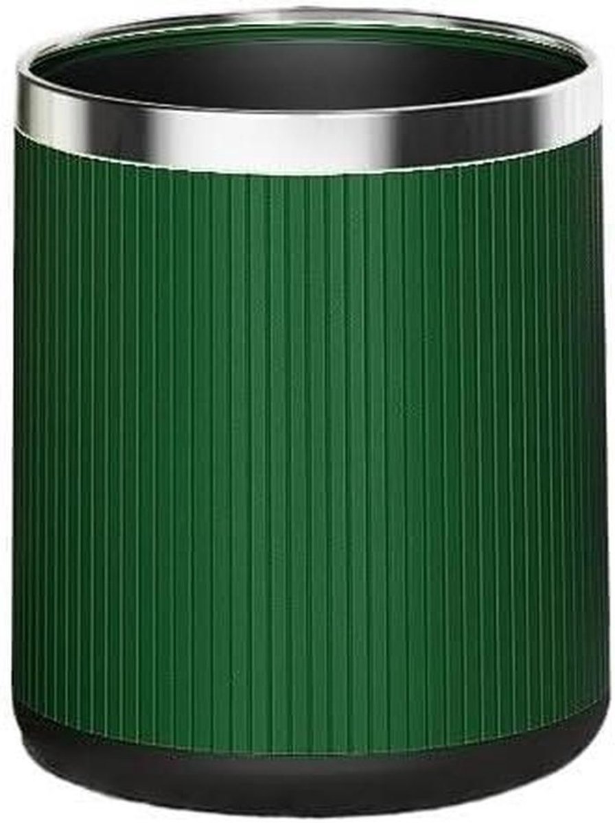 Prullenbak - Vuilnisbak - Thuisgebruik - Dubbele emmer ontwerp - 10 liter - Groen
