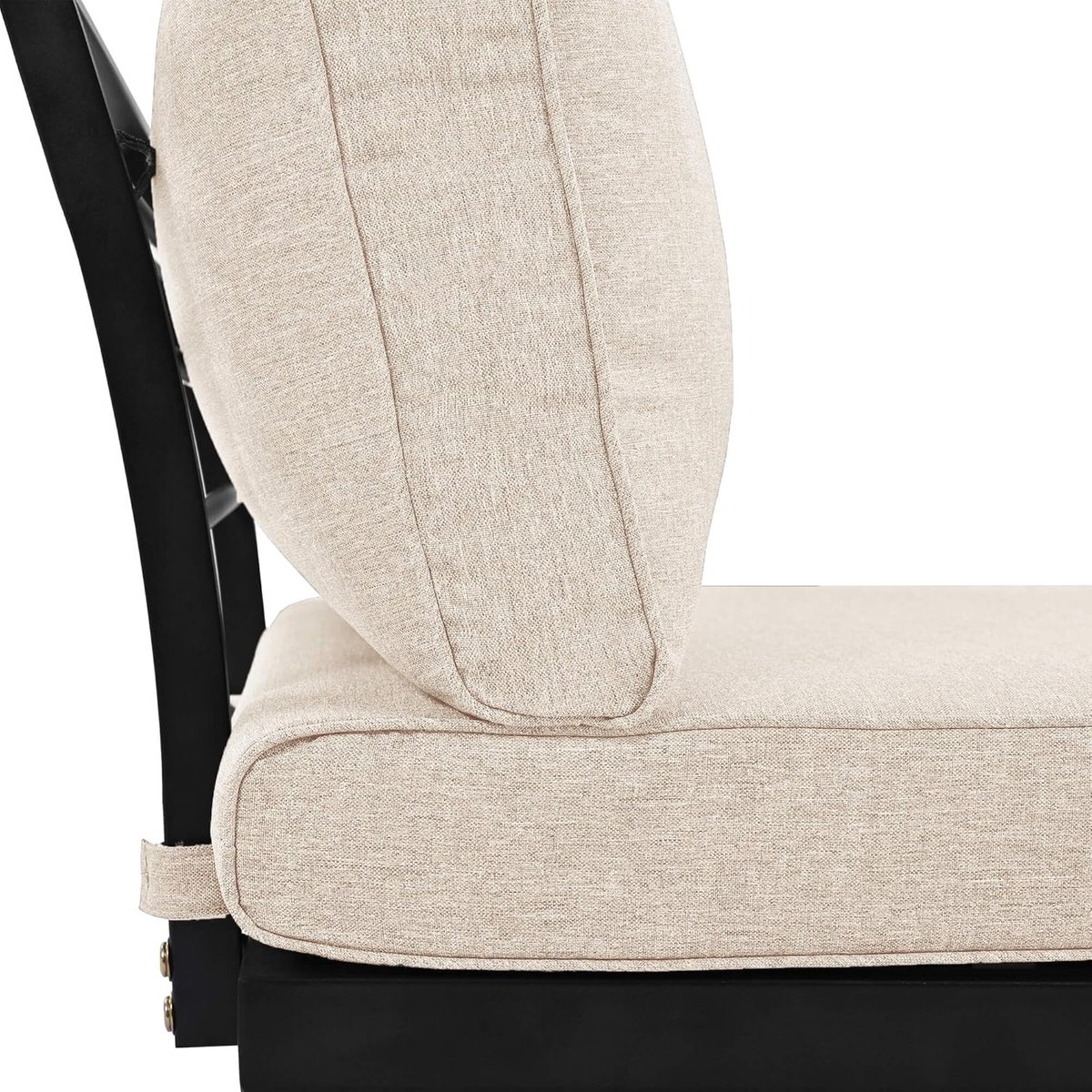 Tuinloungeset 6-delig 160x64x75 cm Beige – 5-6 Personen – Inclusief 8 cm Dikke Kussens – Verzinkt IJzeren Frame & Acaciahouten Tafels – Balkon, Terras & Tuin – HomebyNicole