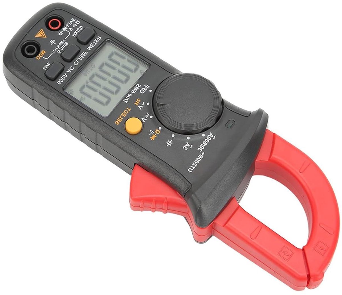 Digitale Stroomtang - Stroommeter Tester - Elektrische Tests - Veelzijdige Metingen - 600 Volt - Zwart