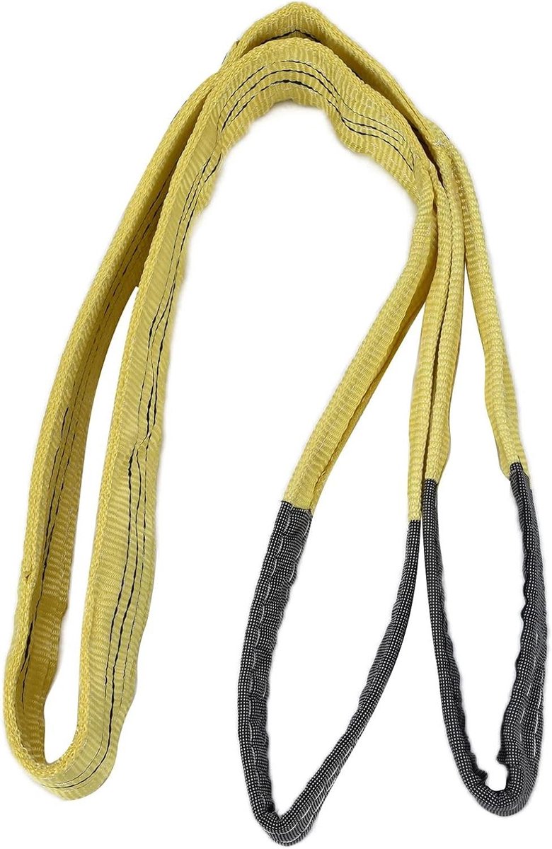 Hijsband PES - Spanband Tilband - Materiaal Transport - Hoge Sterkte - 3 Ton - Geel
