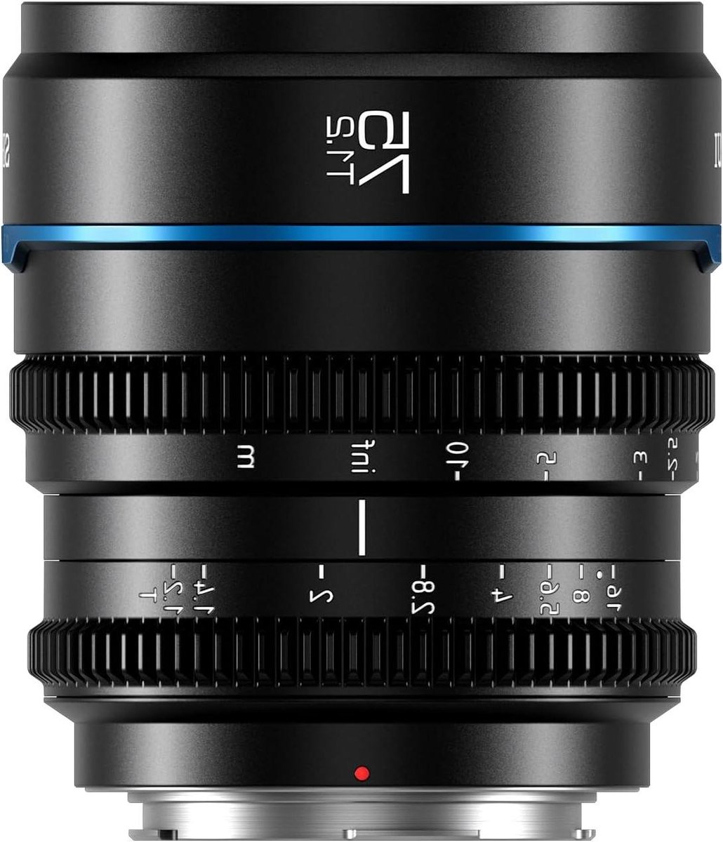 Cine Lens - Filmobjectief Telefoto - Portret Filmopnames - Groot T1.2 Diafragma - 75mm Brandpuntsafstand - Zwart