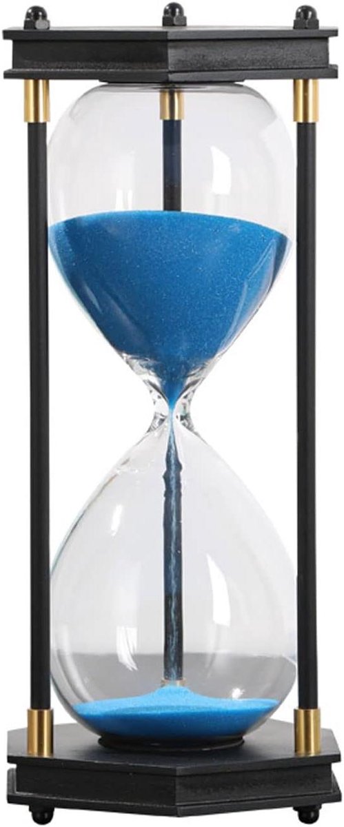 Zandloper Timer - Zandklok Decoratie - Koken Bordspellen - 30 Minuten Tijd - 25 x 6 cm - Meerdere Kleuren