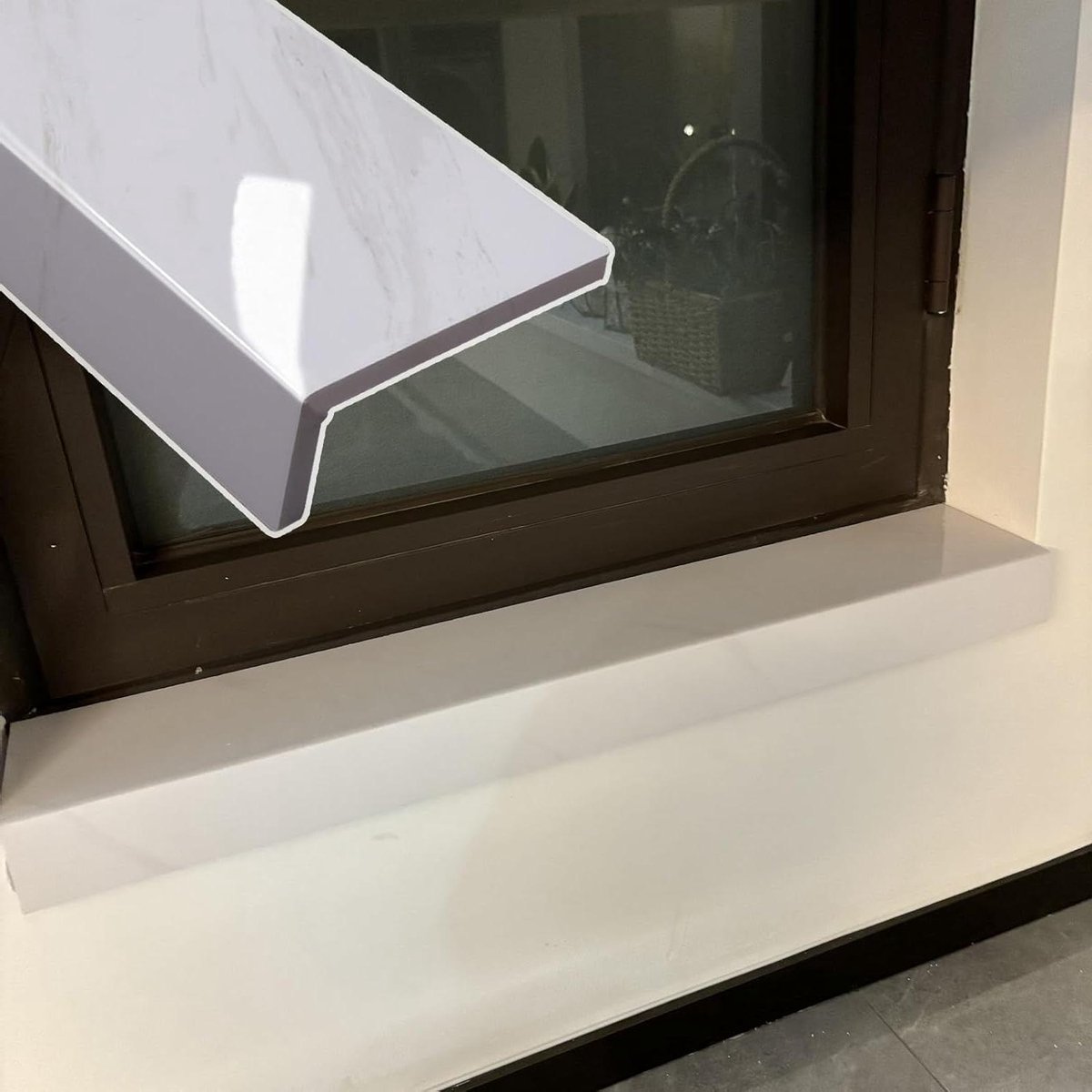 Vensterbank Afdekplaat - Decoratief Paneel - Vensterbank Beschermen - Composiet Acryl - Aanpasbaar Formaat - Modern