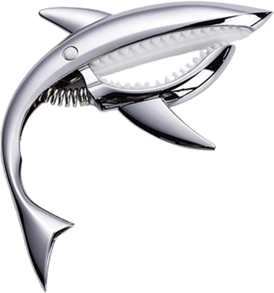 Gitaar Capo - Muziek Accessoire - Akkoord Veranderen - Haaivorm Ontwerp - 13 cm - Zilver