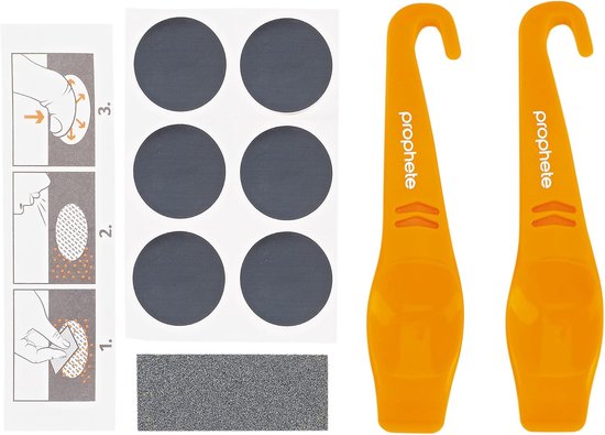 Reparatieset Fietsband - Lekke Band Kit - Onderweg Repareren - Zelfklevende Plakkers - 6 Plakkers - Bruin van Merkloos — afbeelding 2