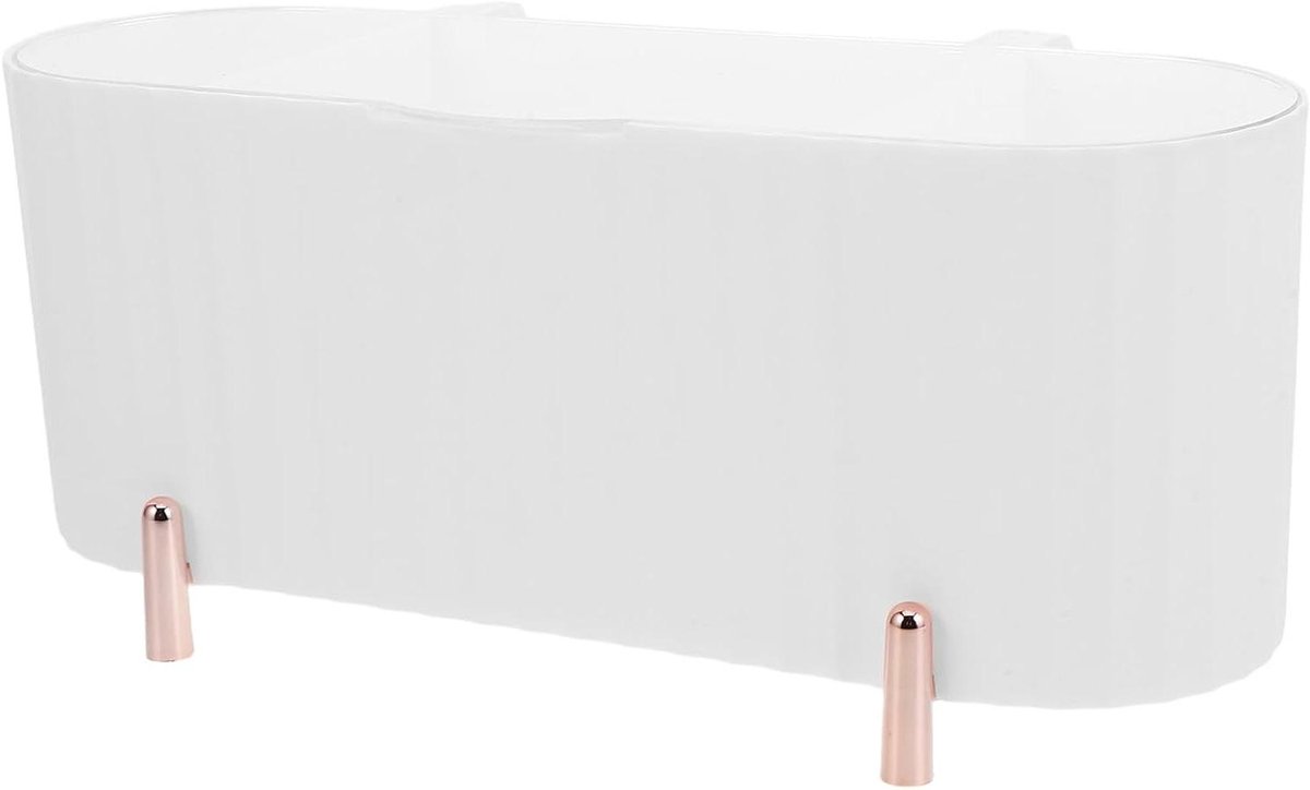 Opbergdoos Organizer - Cosmetica Houder - Make-up Sorteren - Stofdicht Ontwerp - 20.5 cm Lengte - Transparant