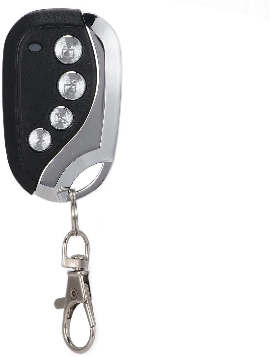 aladdien - 4-kanaals Afstandsbediening - Draadloze Sleutelhanger - Eenvoudig te gebruiken - Compact formaat - Geschikt voor auto's en motorfietsen -..