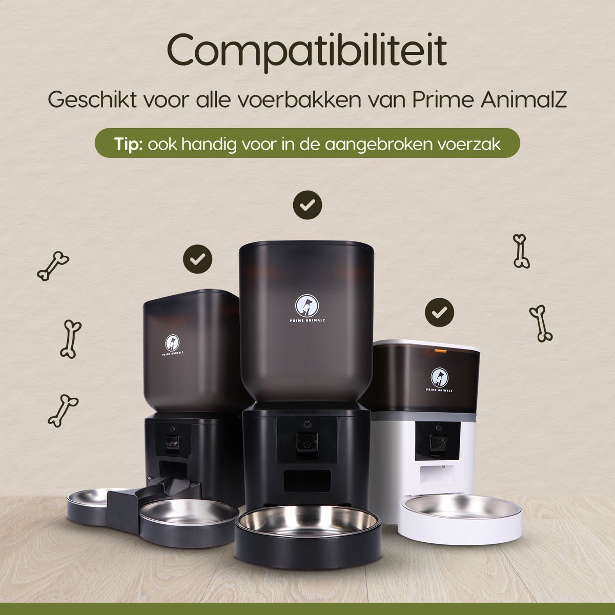 Prime AnimalZ Vershoudzakjes voor Automatische Voerbak 6 - afbeelding 3