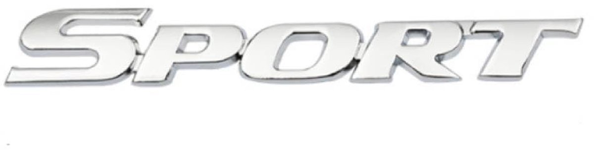 Allecto - 3D Sport Badge - Auto Embleem Sticker - Chrome - Decoratie voor Auto - Universeel - Binnen en Buiten gebruik