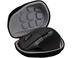 Allecto - Harde Reismuis Opbergkoffer - Waterdichte - Schokbestendige - Draagriem - Vervangende Muizen - Geschikt voor MX Master 3 2S - Zwart - Draagbare Case met Handvat en Riem