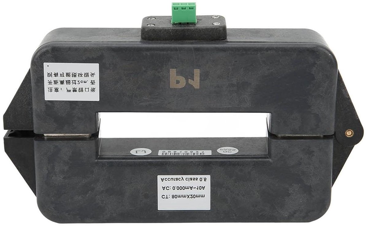 Lekstroomsensor - Stroomtang - Veilig Meten - Hoge Nauwkeurigheid - 80 mm Bek - Zwart