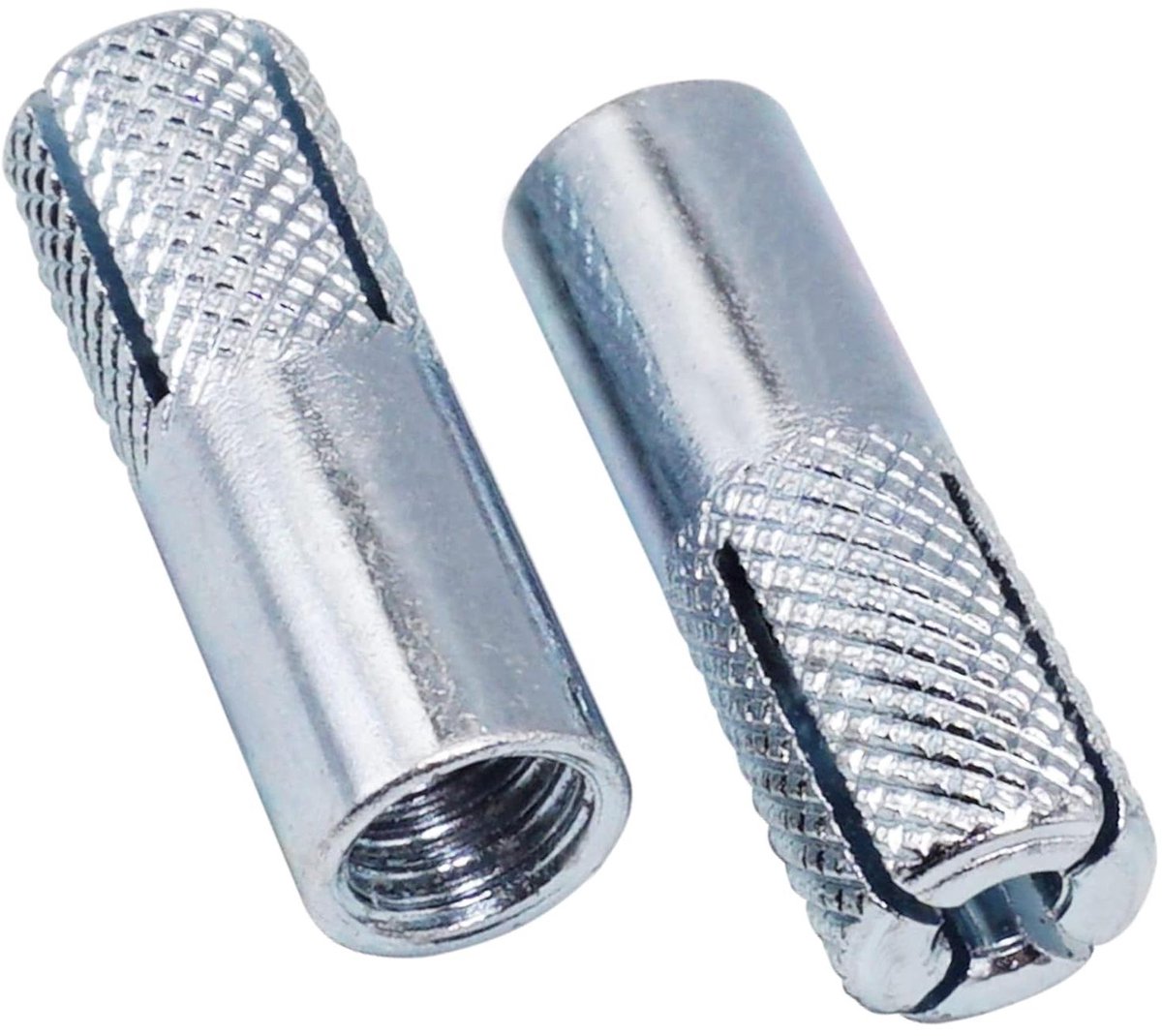 Drop in Ankers - Expansie Bouten - Stevig Verankeren - Gekarteld Oppervlak - M8 x 30 mm - Zilver
