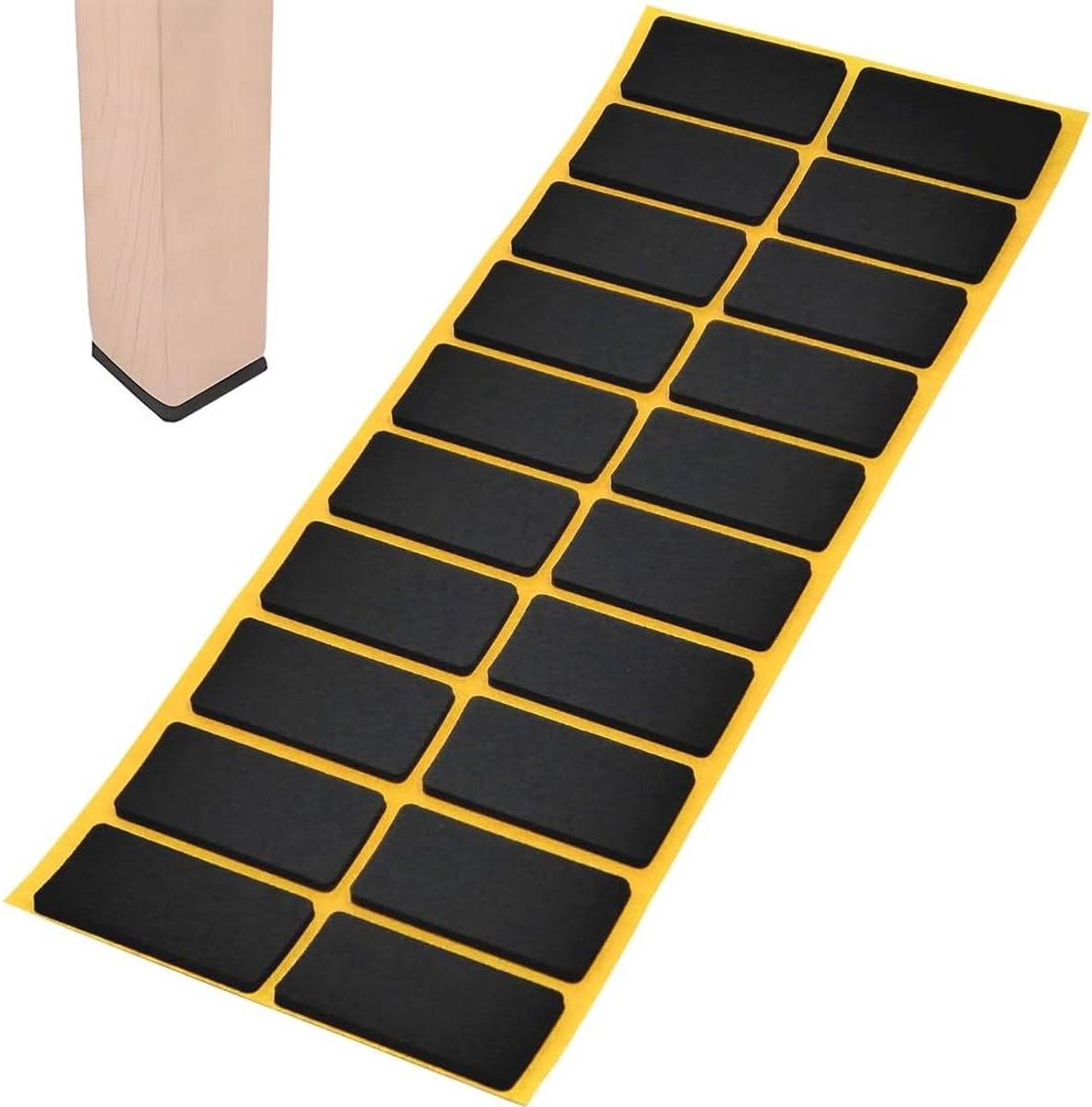 Antislipmatten - Rubberen voetjes - Meubels fixeren - Zelfklevend EPDM - 20 stuks - Zwart