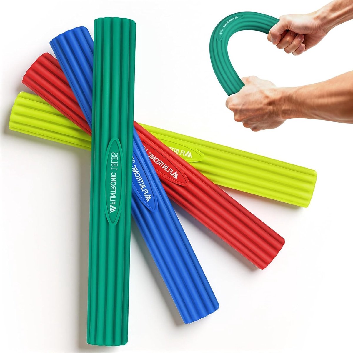 Fitness Weerstandsbar voor Gripkracht, Elleboog, Pols en Onderarm Training - Pijnverlichting bij Tenniselleboog en Golfelleboog, Flexibele Oefeningen voor Thuis