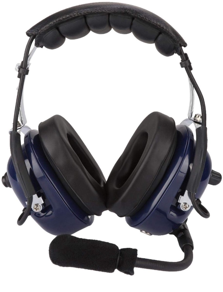 Store_9 - Universele Aviatie Headset - Geluiddemping en Comfort - Verstelbare Hoofdband van Roestvrijstaal - Ideaal voor Piloten - Hoogwaardige Gel...