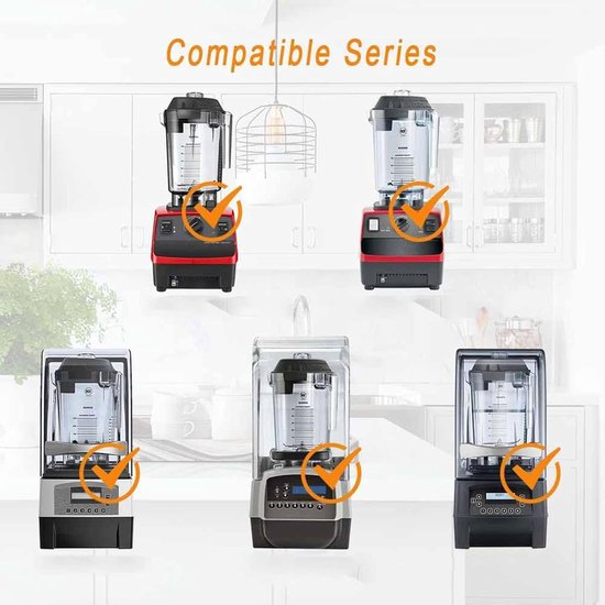 Vervangende Blenderkan - Mixer Container - Gladde Smoothies Maken - Food-grade Materialen - 48 Oz Capaciteit - Transparant van Merkloos — afbeelding 3