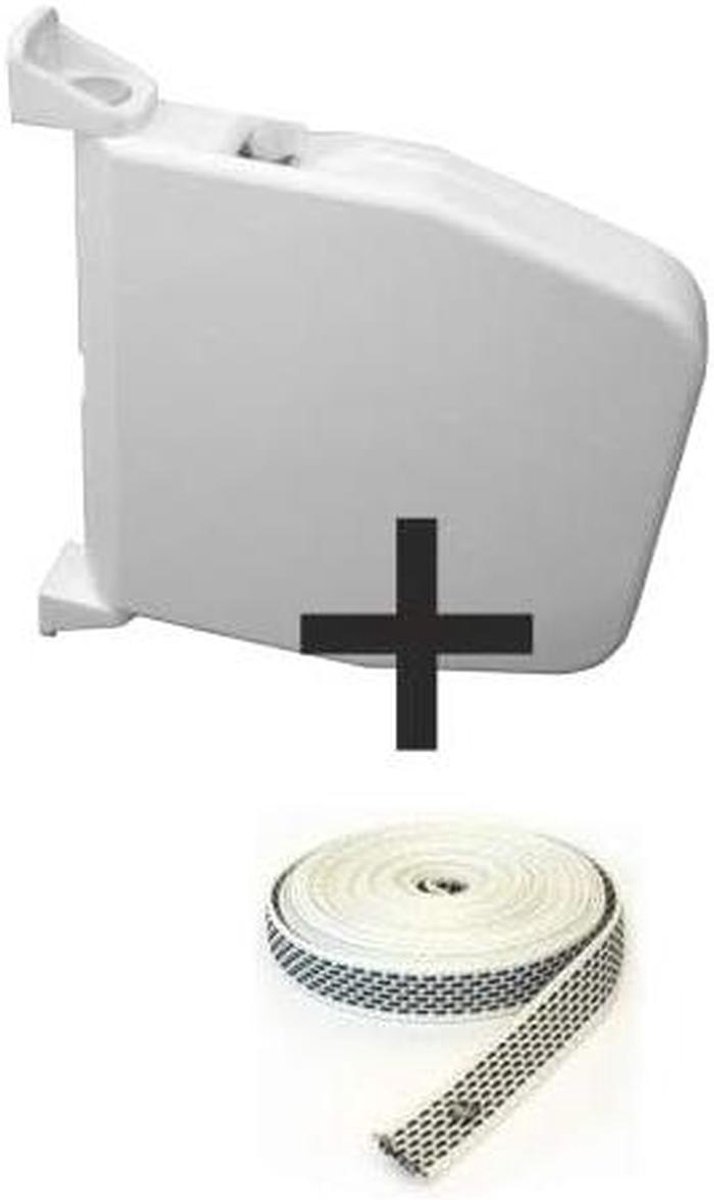 Bandopwinder - Roller met band - Rolluik bedienen - Inclusief 5 meter band - 140 mm breed - Wit