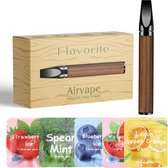 Flavorite Stoppen met roken - Airvaper met Smaakpods + 5 smaken - Anti Rook Ketting - Alternatief op Ademhalingsketting en Nicotine Pleisters - Geen Nicotine - Geen Rook & Geen Damp - Anti Stress Vape