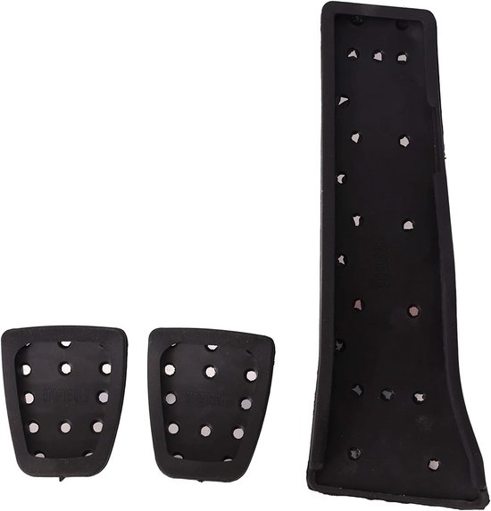 Pedaal Covers - Antislip Pedalen - Handgeschakelde Auto - Roestvrij Staal - 3 Delig - Zilver van Merkloos — afbeelding 2