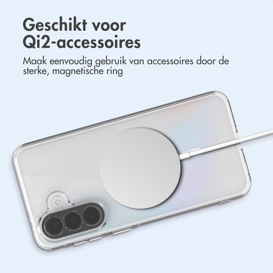 Coque imoshion - Compatible avec Samsung Galaxy A37 (5G) - Coque arrière de protection avec anneau magnétique - Transparent