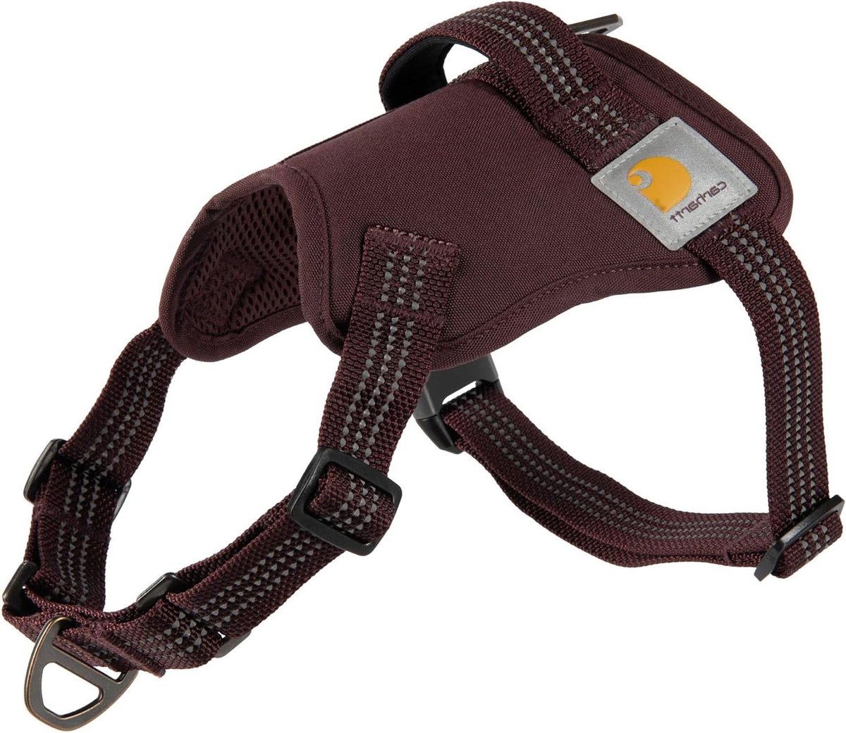 Hondenharnas - Anti-trek Tuig - Comfortabel Wandelen - Reflecterende Stiksels - XL Borstomvang - Diepe Wijn