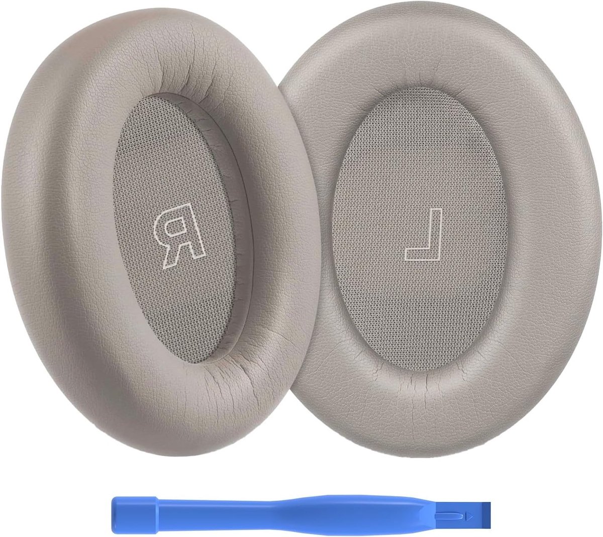 Comfortabele Vervangende Oorkussens voor Draadloze Noise Cancelling Hoofdtelefoons - Geheugenfoam en PU - Geluidsisolatie en Perfecte Pasvorm - Sandstone Kleur