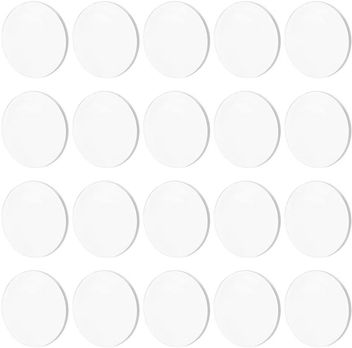 60 Transparante Acryl Circles 30mm Miniatuur Bases - 2mm Dikke Lege Actiefiguur Display Basis voor Tabletop Spellen en Diorama's