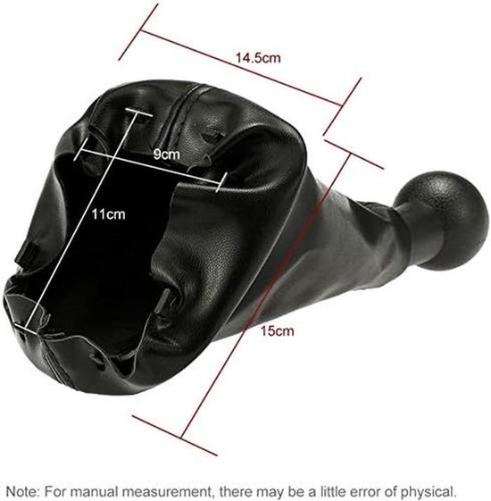Versnellingspook Set - Schakelknop Zak - Auto Onderhoud - 5 Versnellingen - Reserveonderdeel - Chroom Zwart — afbeelding 2