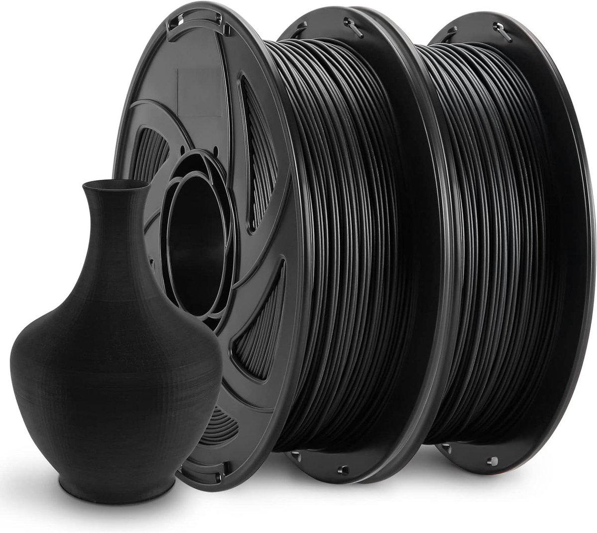 PETG Filament Bundel - 3D Printer Materiaal - Modellen Printen - Matte Afwerking - 2 kg - Zwart