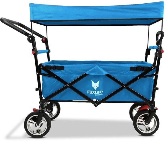 FUXLIFE by FUXTEC CT700 Bolderkar Handkar - Opvouwbaar - Turquoise | Wendbare Transportwagen voor Dagelijks Gebruik - Max. 75kg