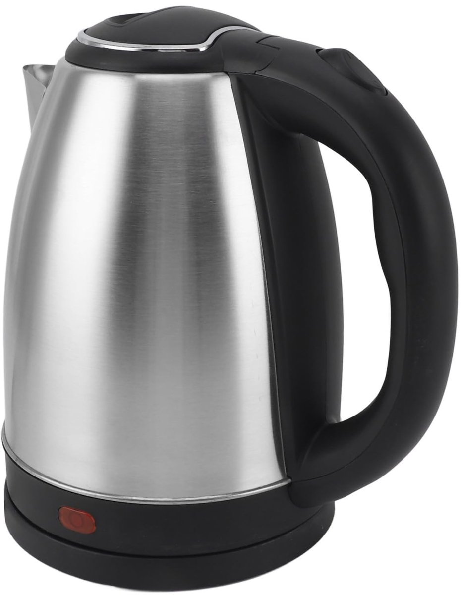 aladdien - Waterkoker - 2 Liter - Automatische Uitschakeling - Roestvrij Staal - Snelwaterkoker - Voor Thee Koffie Havermout - Zilver