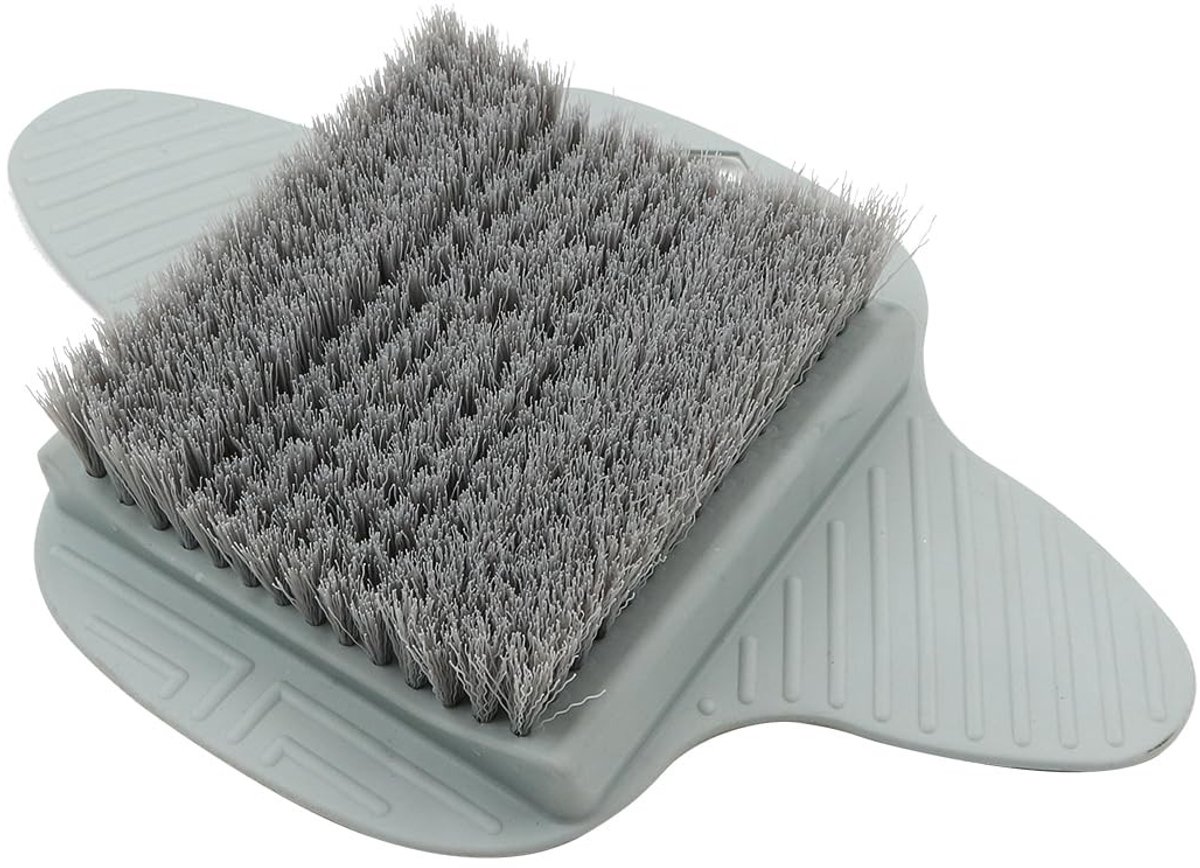 aladdien - Voetzoolreiniger - Voeten reinigen - Voor beperkte mobiliteit - 36 x 23 cm - Zachte voeten - Ideaal voor ouderen - Exfoliatie
