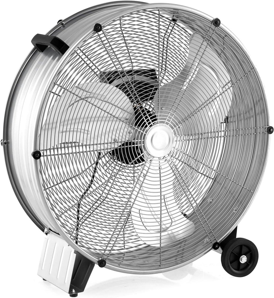 Industriële Ventilator - Vloerventilator - Ruimte Koelen - 3 Windstanden - Ø 65 cm - Zilver