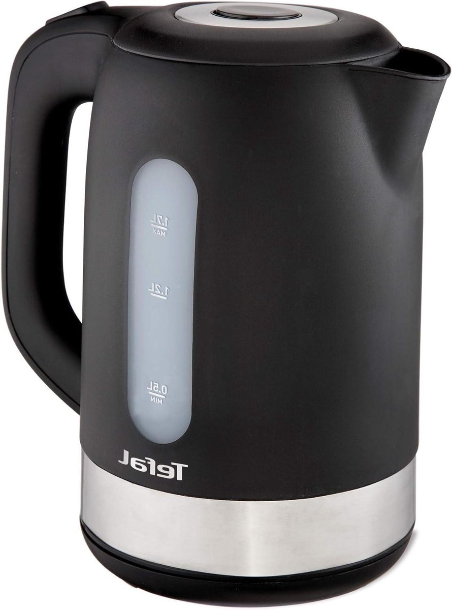 Elektrische Waterkoker Snel Water Koken Warme Dranken Maken Grote Capaciteit 1.7 Liter Zwart