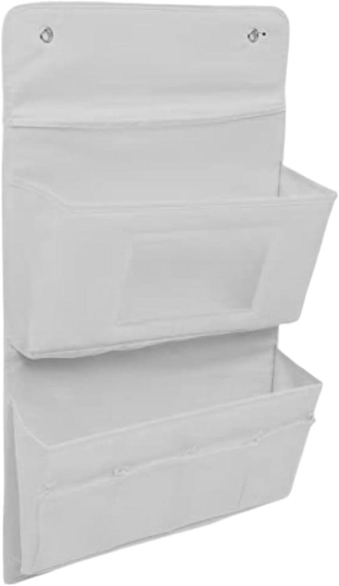 Wand organizer - Opbergzak - Ruimte Besparen - Draadloze Montage - 40 x 63 cm - Grijs