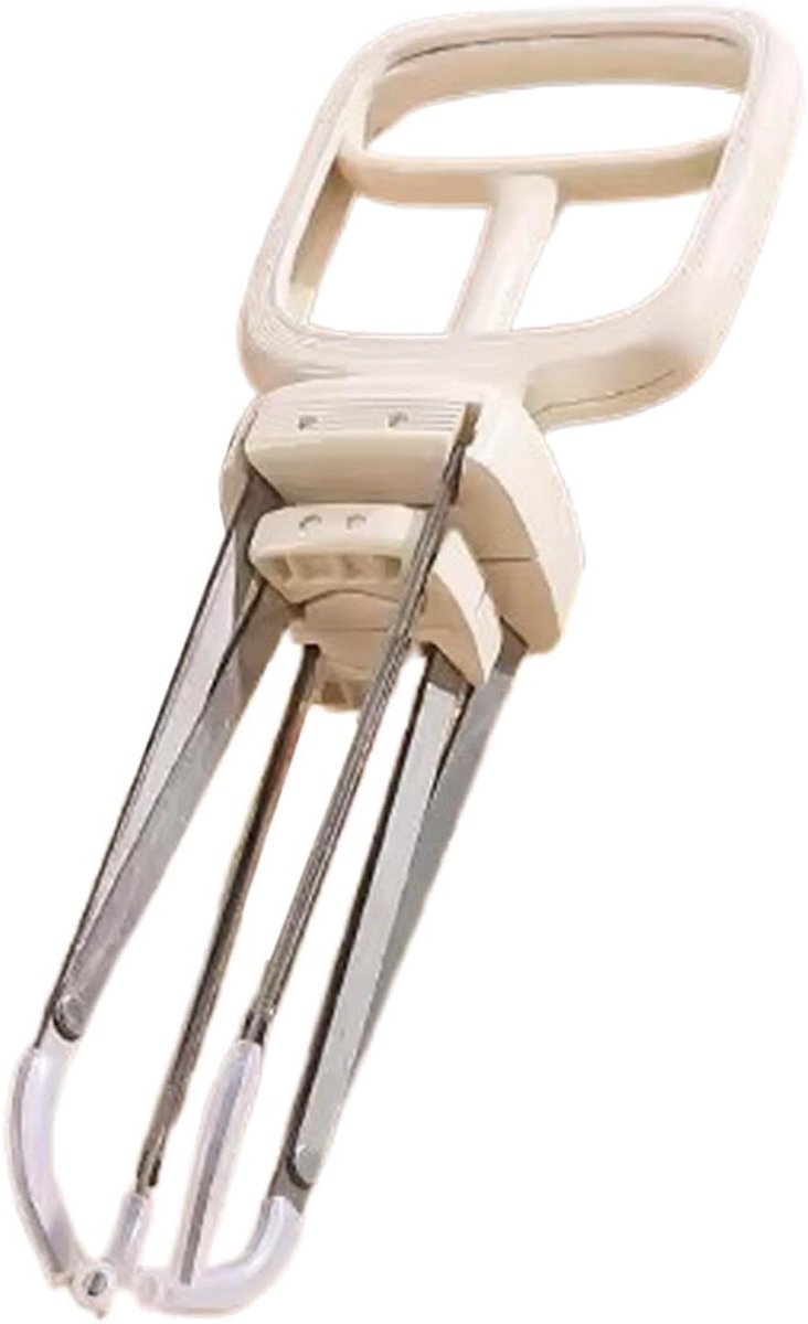 Warmteplaathouder - Hittebestendige tang - Hete objecten pakken - Anti-slip grip - 25 x 287 cm - Wit