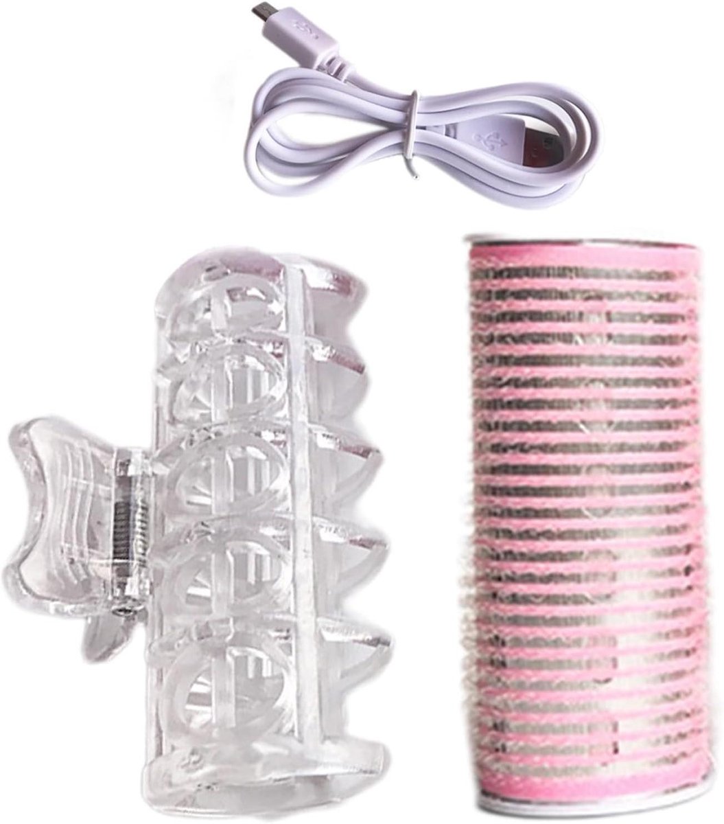 Haar Krultang - Stijltang Rol - Haar Stylen - USB Verwarming - 8.5cm - Zwart