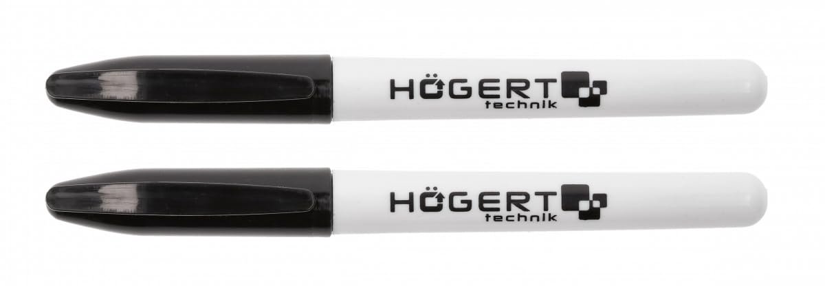 Permanente Marker Zwart Set 2 Stuks - Watervaste Stift voor Glas, Metaal en Hout
