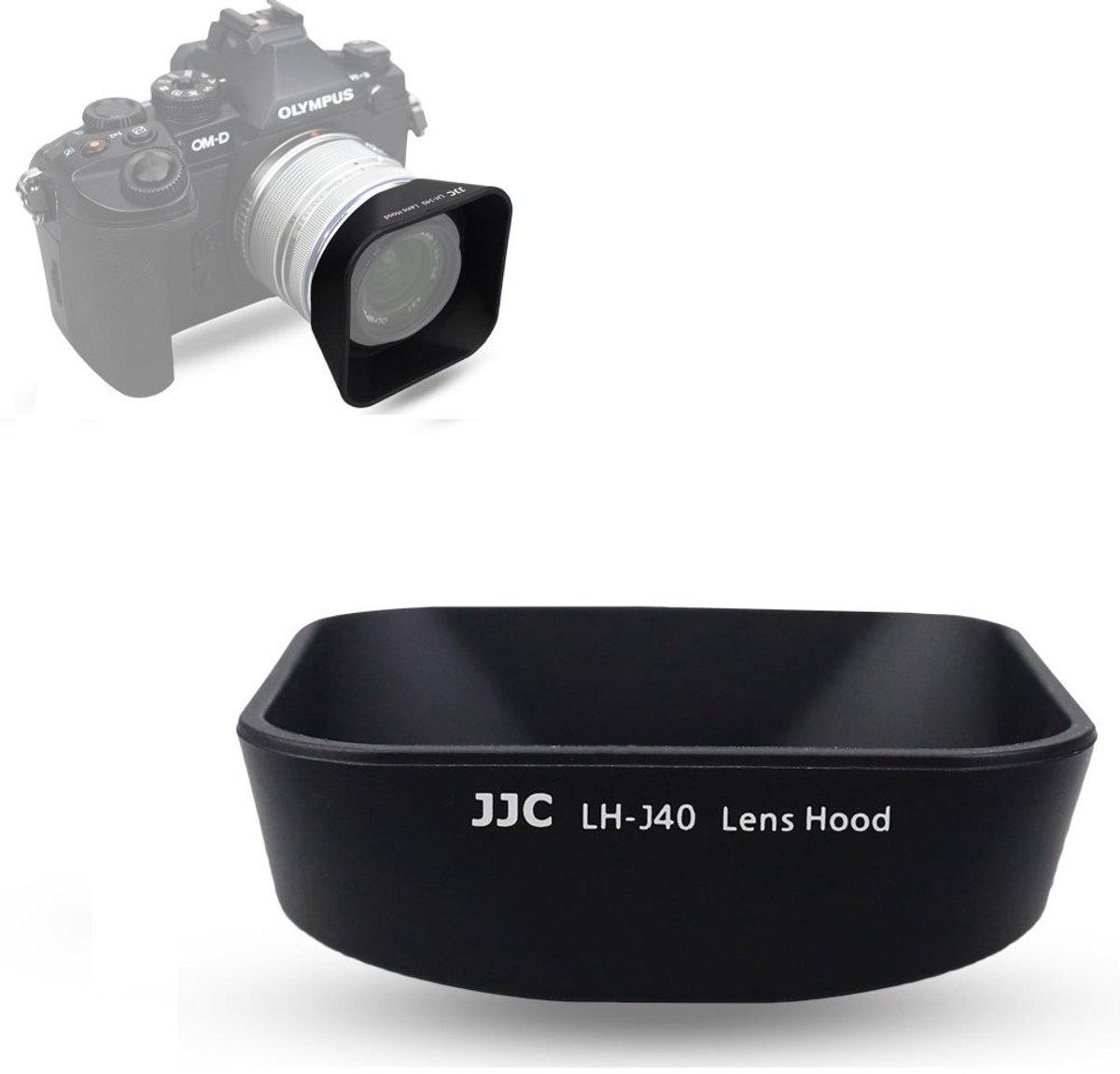 Vt products - Lens Hood - Lichtbescherming - Voor 14-42mm - Zwart - Vervangt LH-40 - Geschikt voor opnamen met achtergrondverlichting - Compati...