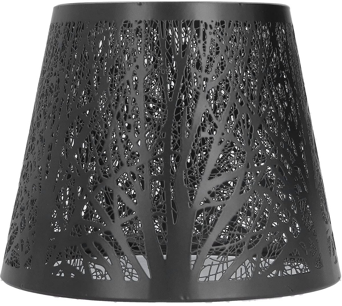 aladdien - Smeedijzeren lampenkap - E27-lampenkap - Sfeervolle decoratie voor slaapkamer - Zwart - Tafellamp accessoires - Geschikt voor nachtkastje..