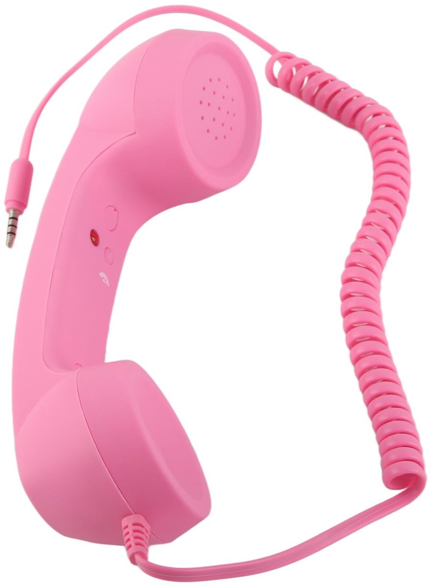 aladdien - Retro Telefoonhoorn - USB-handset - Hoog volume - Geschikt voor mobiele telefoons - 3,5 mm aansluiting - Ideaal voor bellen en muziek lui..