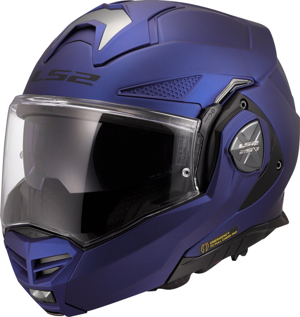LS2 Helm Advant X Solid FF901 mat blauw maat M
