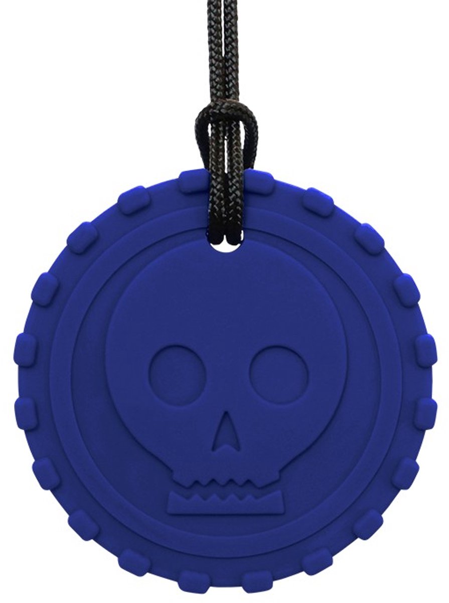 ARK Therapeutic kauwsieraad sensorisch speelgoed munt donkerblauw.