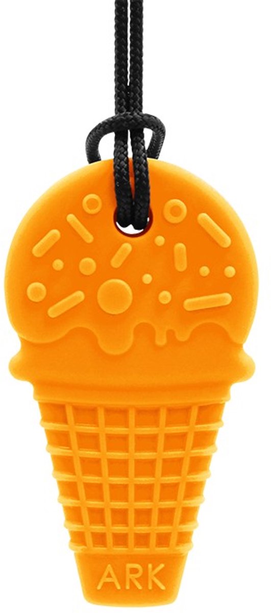 ARK Therapeutic kauwsieraad ijsje oranje XXT - sensorisch speelgoed.